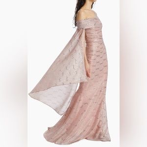 Talbot Runhof
One-Shoulder Sequin Voile Gown